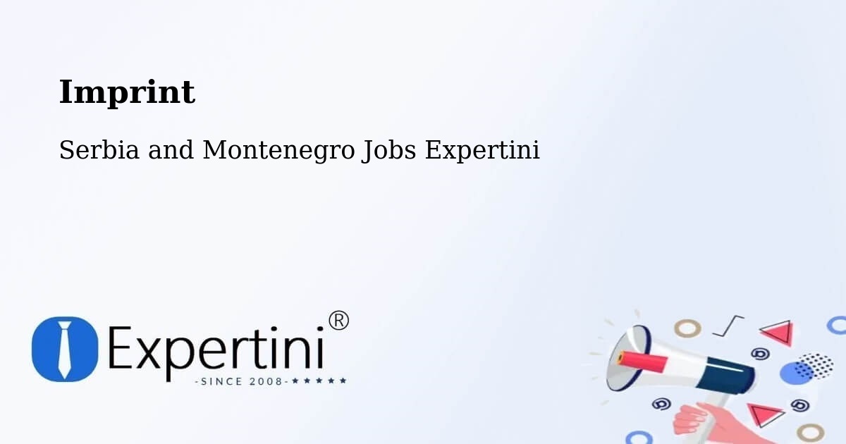 Imprint – Roberval - Serbia and Montenegro Jobs Expertini